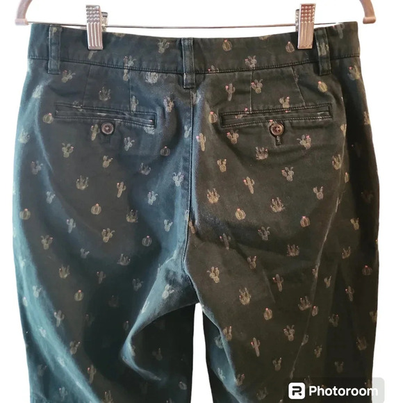 Hawker Rye Men's Chino Shorts Long Flat Front  Size 28x11 Vintage retro Unisex - Picture 2 of 10